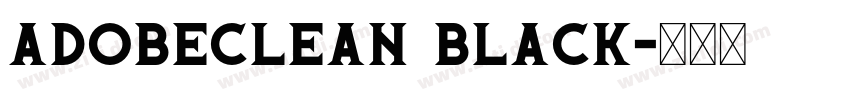 AdobeClean Black字体转换